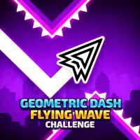 Play geometric-dash-flying-wave-challenge now!